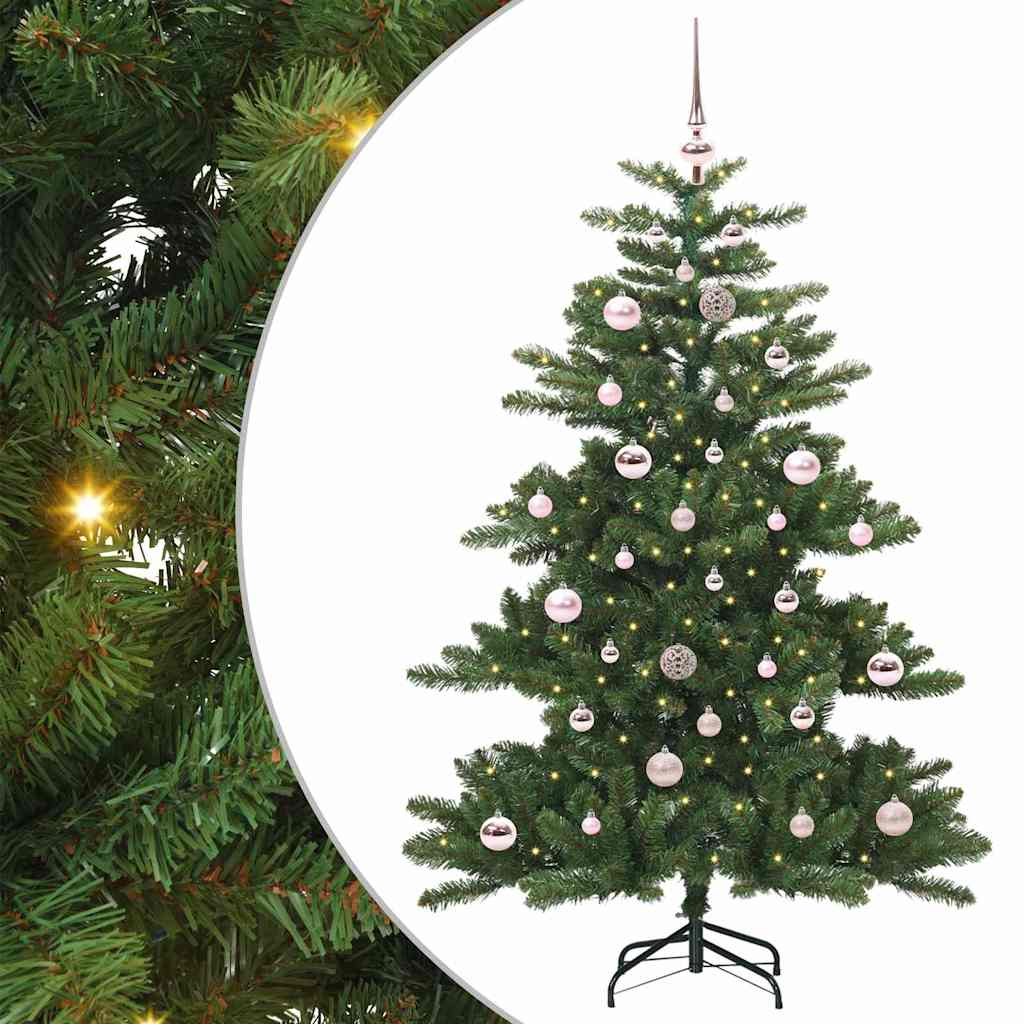 Vidaxl kunstmatige inklapbare kerstboom groen 150 cm pvc en staal