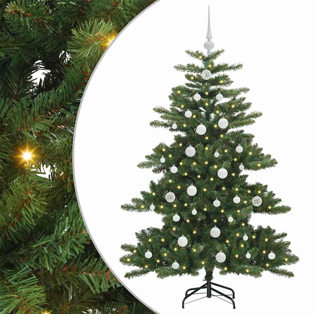 Vidaxx albero di Natale artificiale pieghevole verde 150 cm in PVC e acciaio
