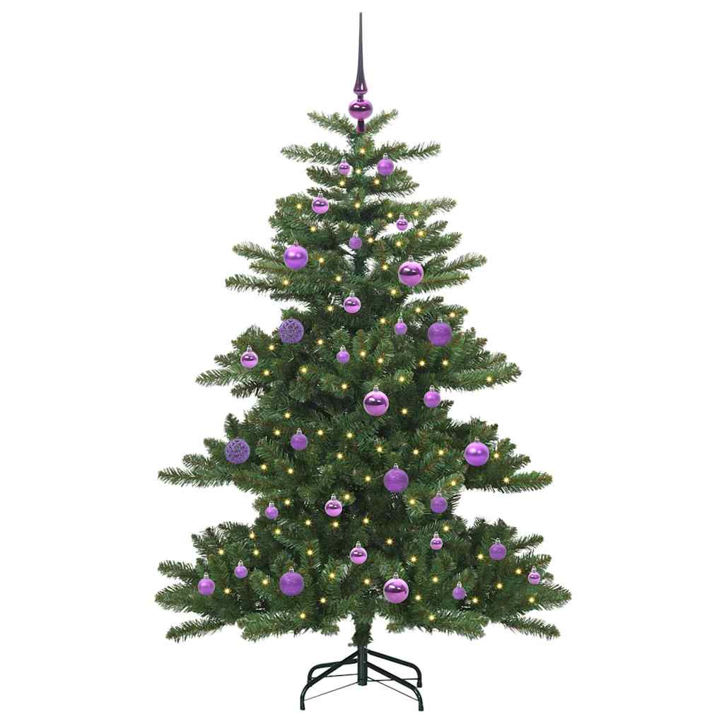 Vidaxx albero di Natale artificiale pieghevole verde 150 cm in PVC e acciaio