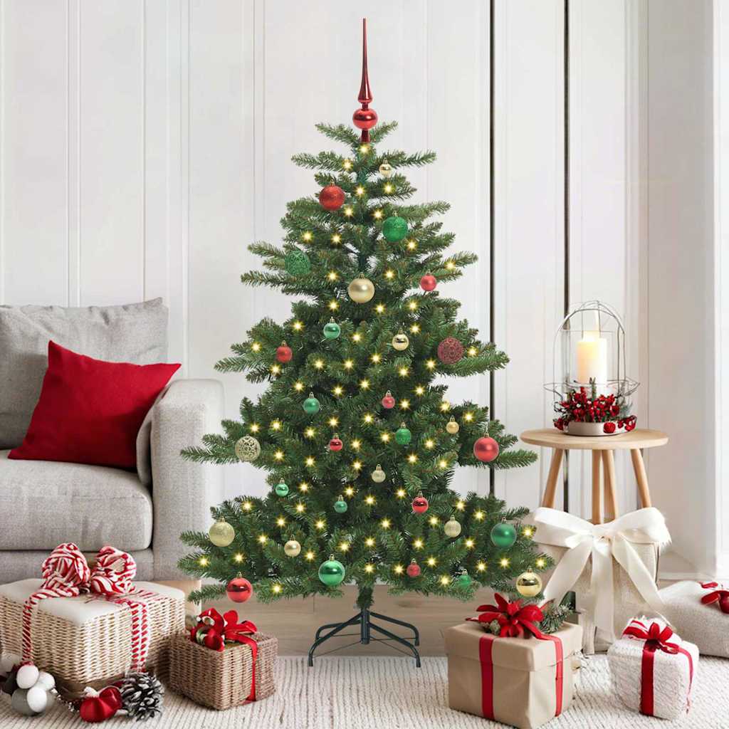 Vidaxx albero di Natale artificiale pieghevole verde 150 cm in PVC e acciaio