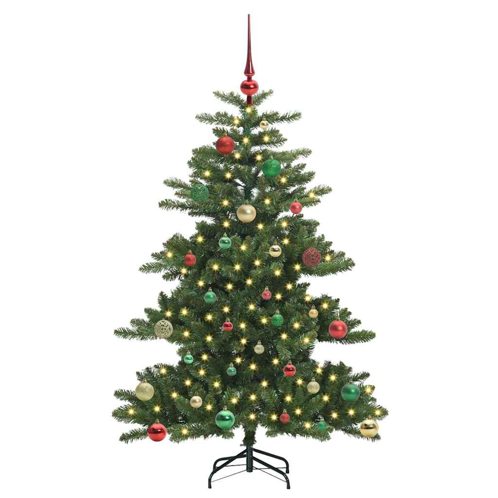 Vidaxx albero di Natale artificiale pieghevole verde 150 cm in PVC e acciaio