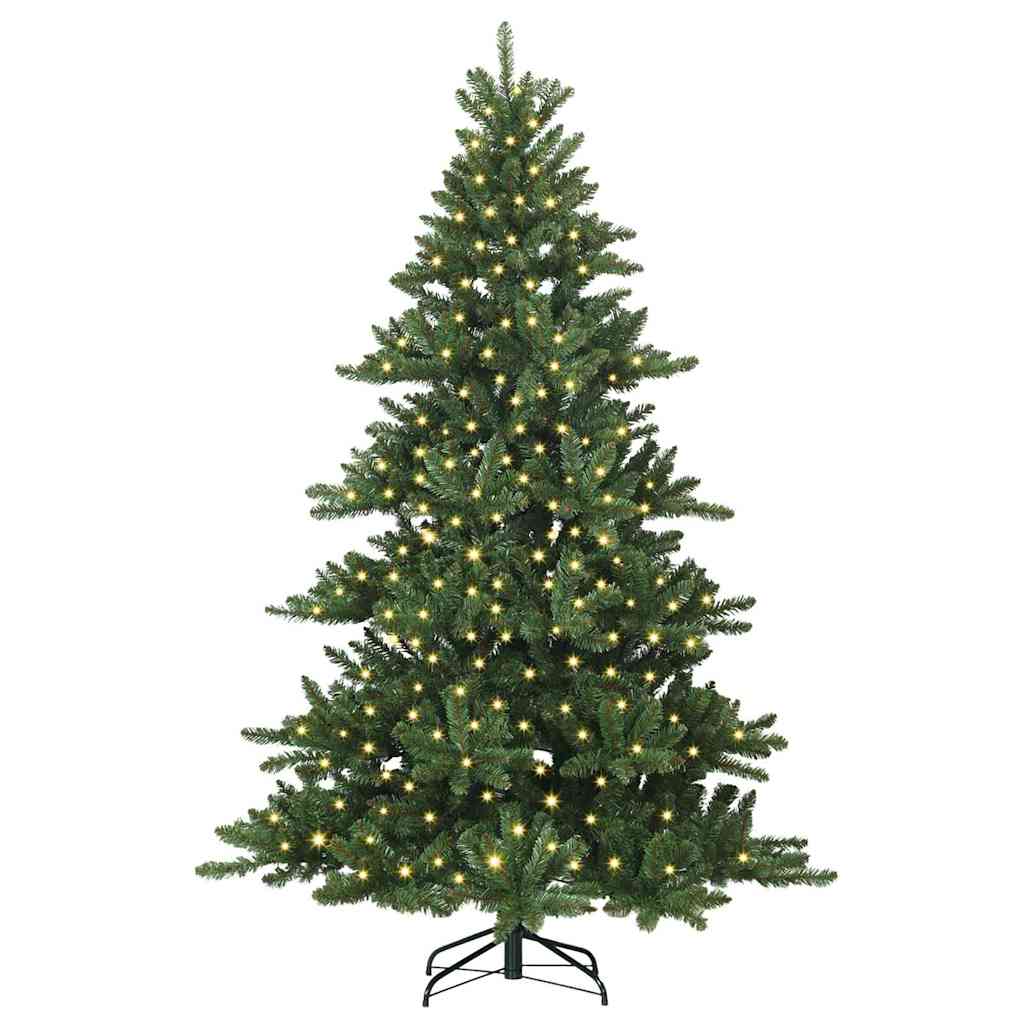 Vidaxx albero di Natale artificiale pieghevole verde 180 cm in PVC e acciaio