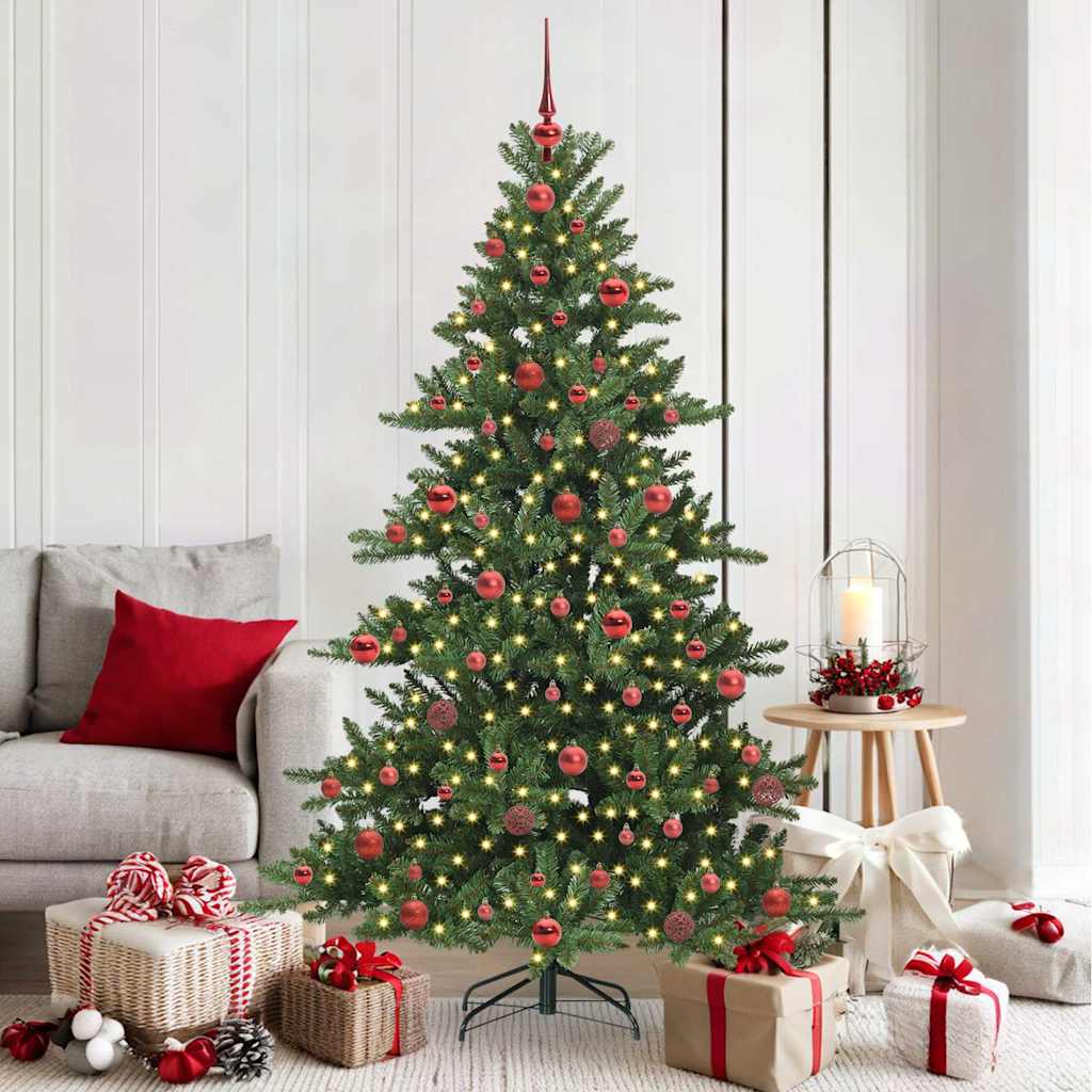 Vidaxx árbol de Navidad artificial plegable verde 180 cm PVC y acero