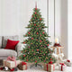 Vidaxl kunstmatige inklapbare kerstboom groen 180 cm pvc en staal