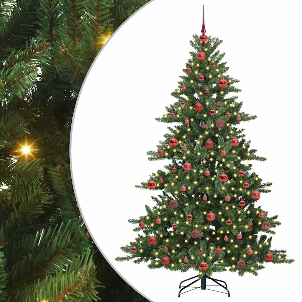 Vidaxl kunstmatige inklapbare kerstboom groen 180 cm pvc en staal
