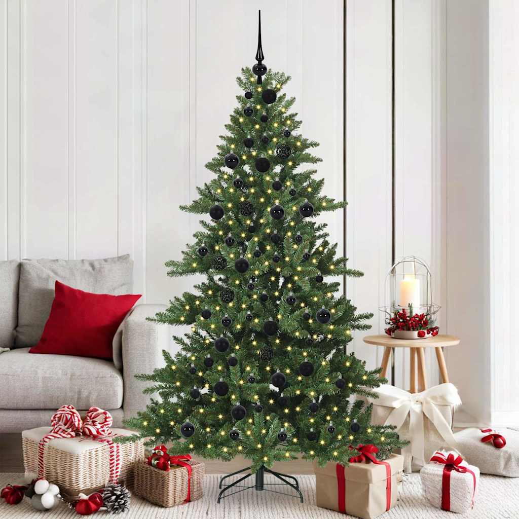 Vidaxx árbol de Navidad artificial plegable verde 180 cm PVC y acero