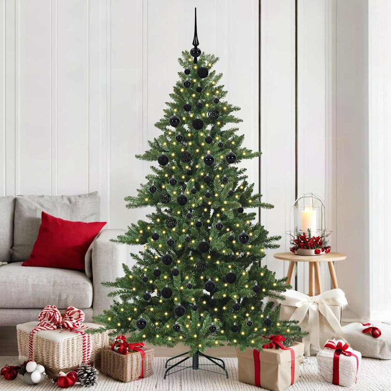 Vidaxl kunstmatige inklapbare kerstboom groen 180 cm pvc en staal