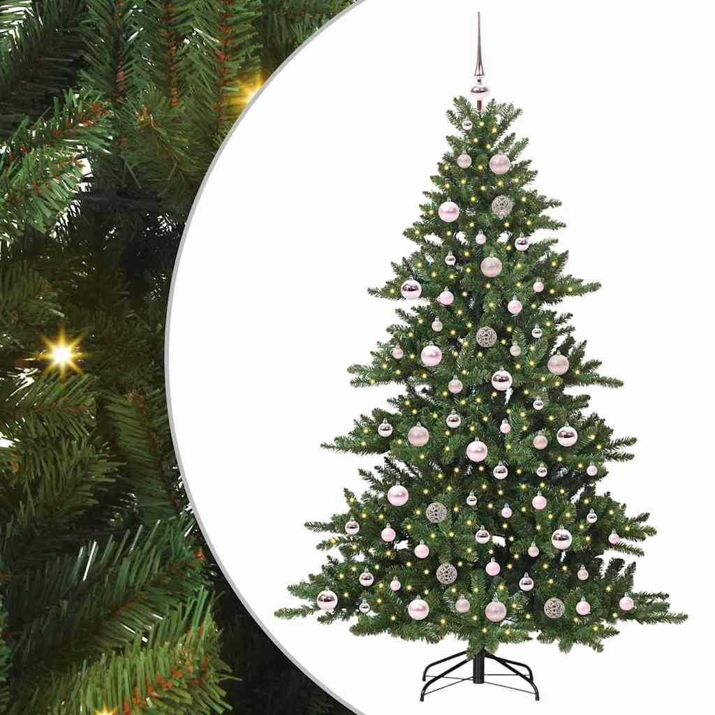 Vidaxl kunstmatige inklapbare kerstboom groen 180 cm pvc en staal