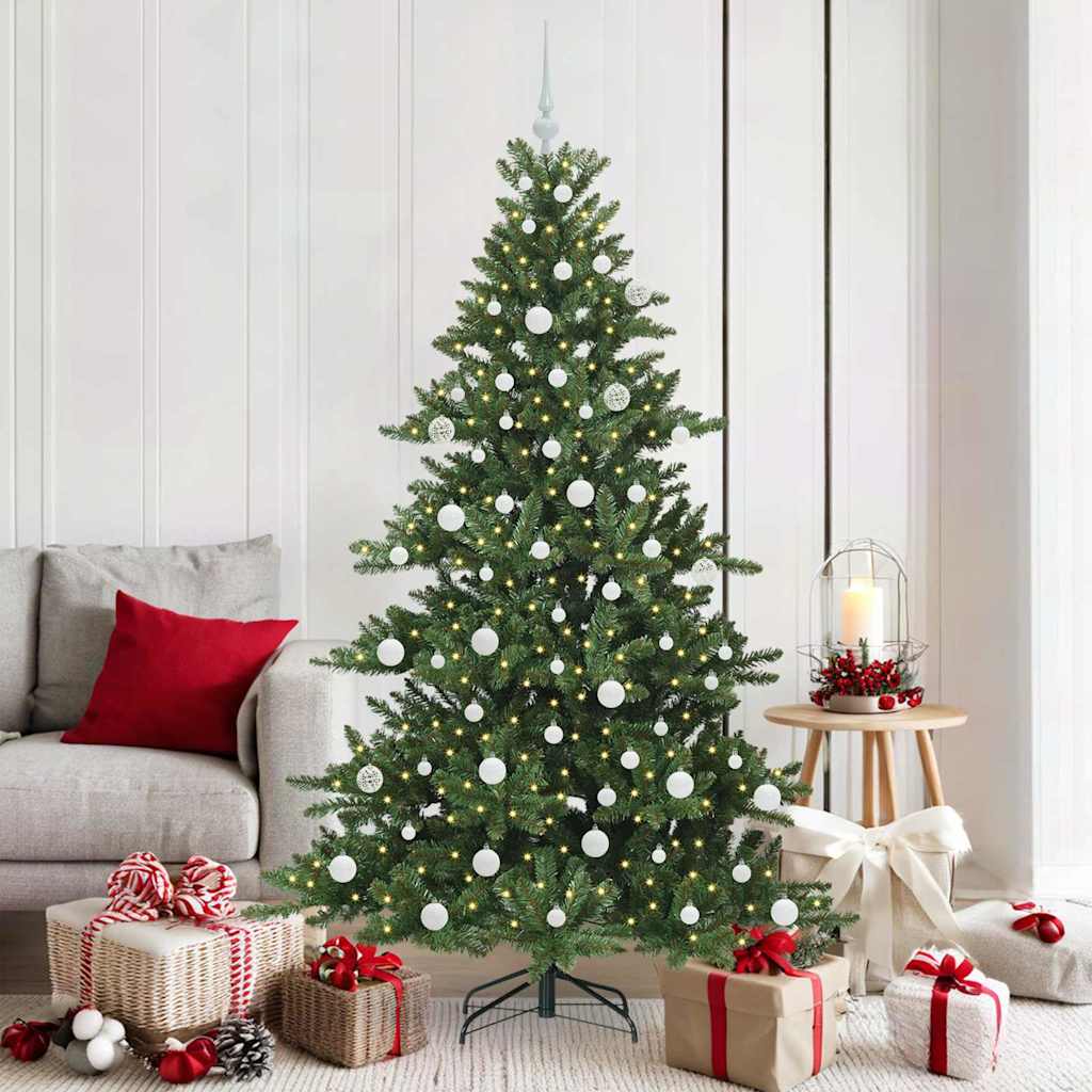 Vidaxx albero di Natale artificiale pieghevole verde 180 cm in PVC e acciaio