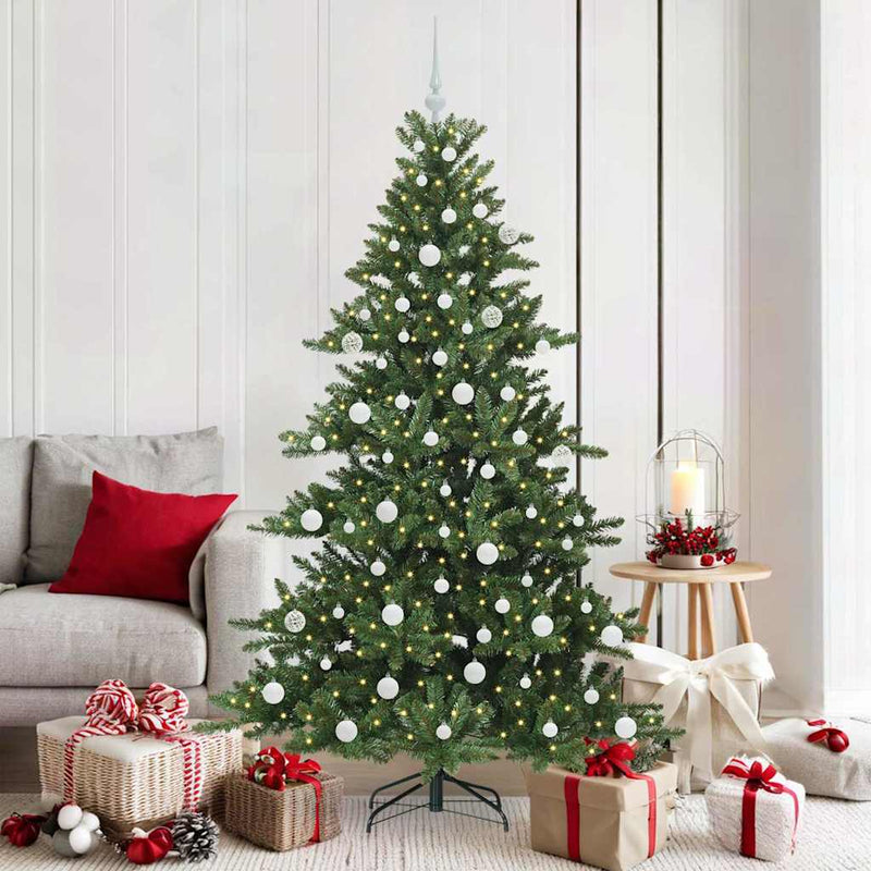 Vidaxx albero di Natale artificiale pieghevole verde 180 cm in PVC e acciaio