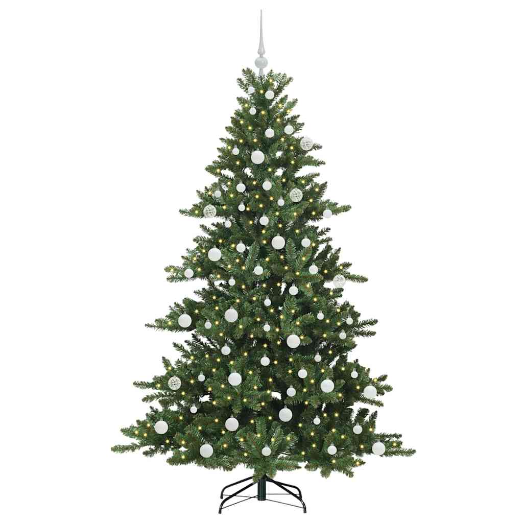 Vidaxx albero di Natale artificiale pieghevole verde 180 cm in PVC e acciaio