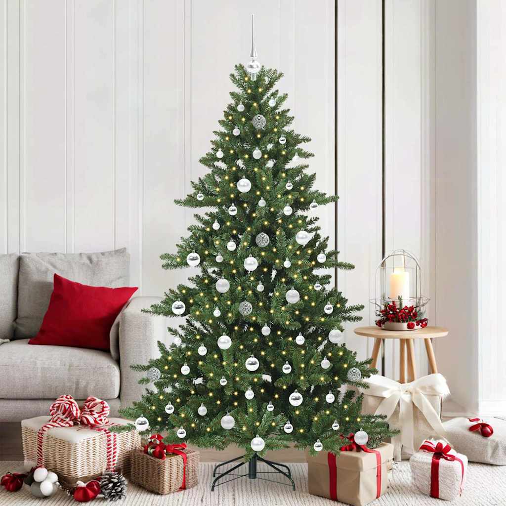 Vidaxl kunstmatige inklapbare kerstboom groen 180 cm pvc en staal
