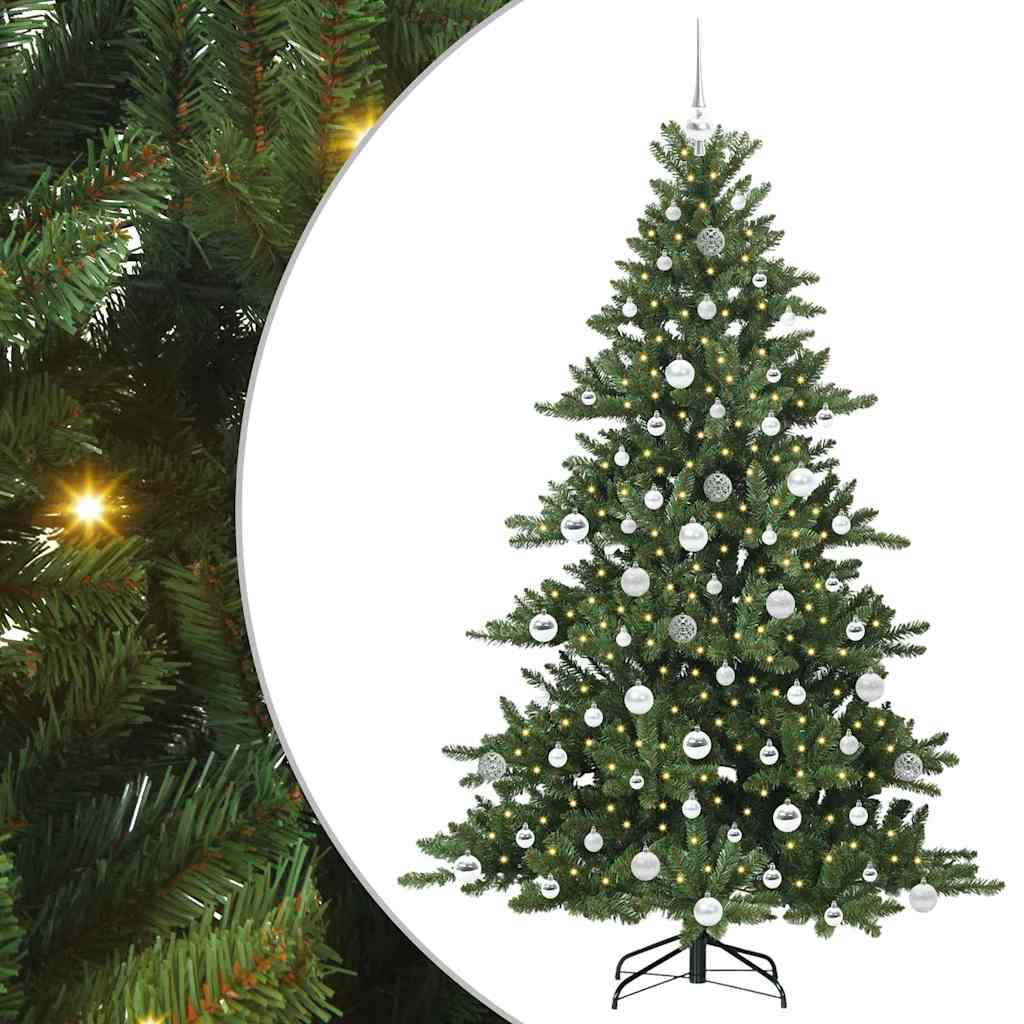 Vidaxl kunstmatige inklapbare kerstboom groen 180 cm pvc en staal