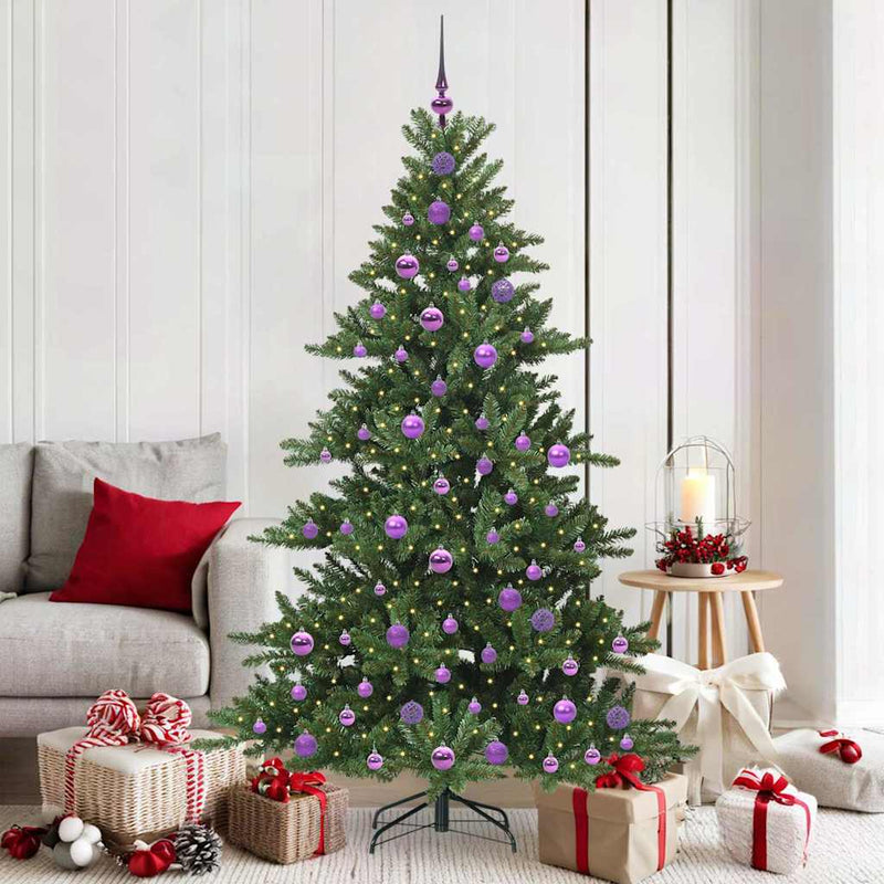 Vidaxx albero di Natale artificiale pieghevole verde 180 cm in PVC e acciaio