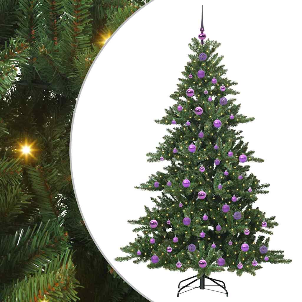 Vidaxl kunstmatige inklapbare kerstboom groen 180 cm pvc en staal