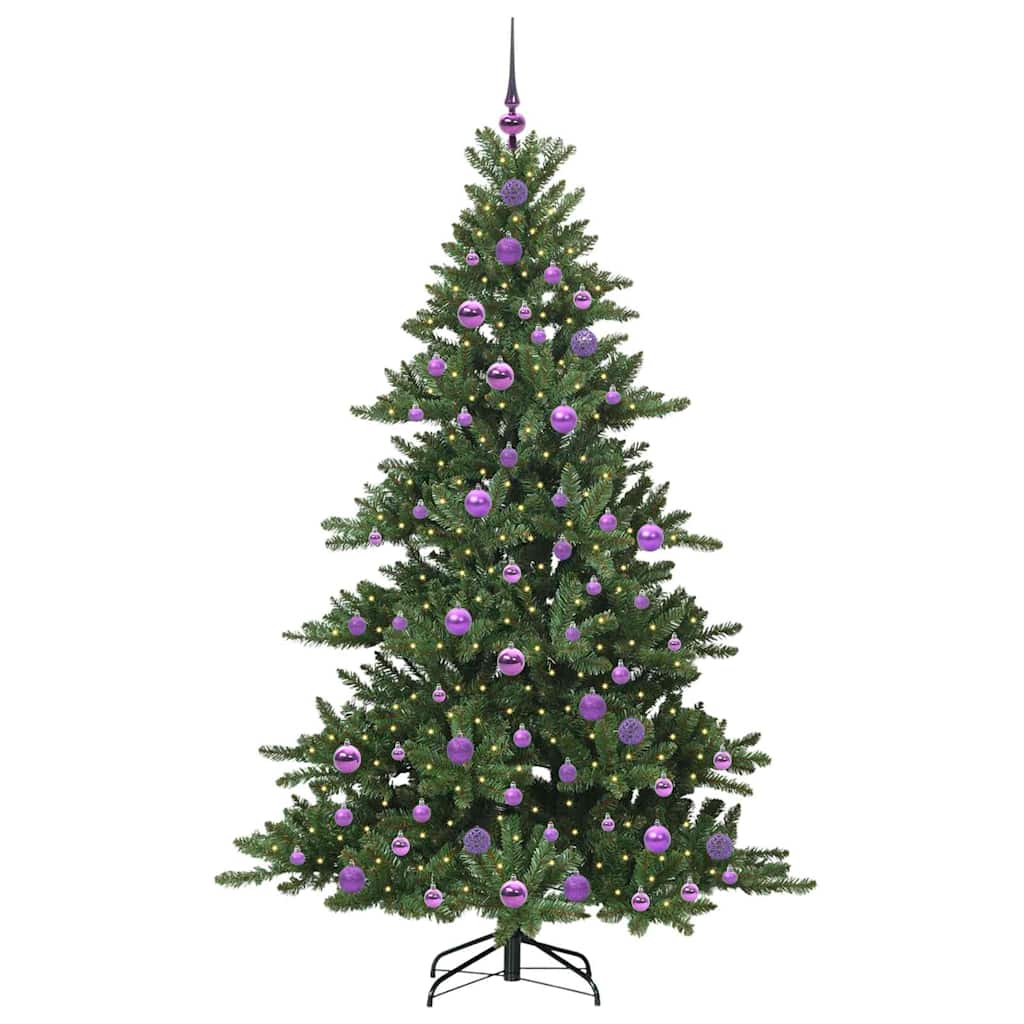 Vidaxx albero di Natale artificiale pieghevole verde 180 cm in PVC e acciaio
