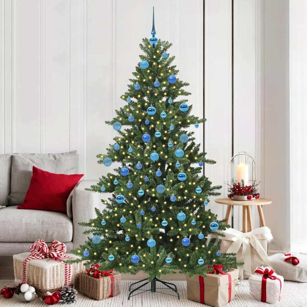 Vidaxx albero di Natale artificiale pieghevole verde 180 cm in PVC e acciaio