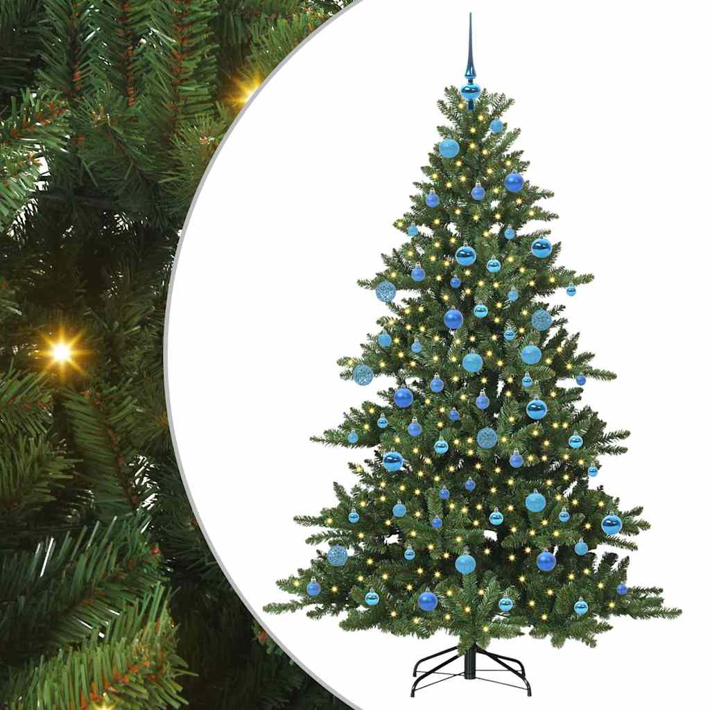 Vidaxx albero di Natale artificiale pieghevole verde 180 cm in PVC e acciaio
