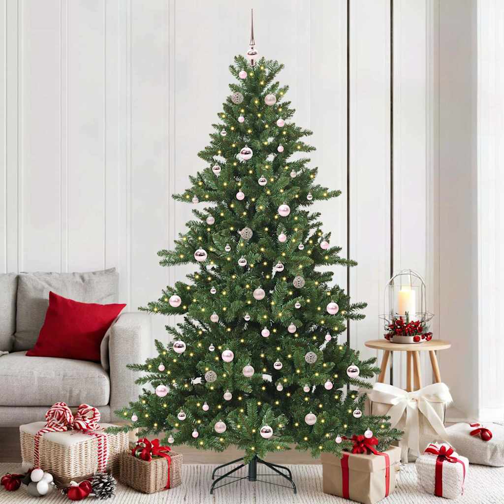 Vidaxl kunstmatige inklapbare kerstboom groen 210 cm pvc en staal
