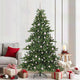 Vidaxl kunstmatige inklapbare kerstboom groen 210 cm pvc en staal