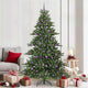 Vidaxx árbol de Navidad artificial plegable verde 210 cm PVC y acero