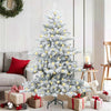 Vidaxl kunstmatige inklapbare kerstboom wit 150 cm pvc en staal