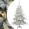 Vidaxl kunstmatige inklapbare kerstboom wit 150 cm pvc en staal