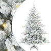 Vidaxx árbol de Navidad artificial plegable blanco 150 cm PVC y acero