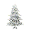 Vidaxx árbol de Navidad artificial plegable blanco 150 cm PVC y acero