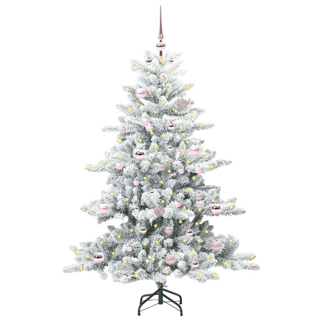 Vidaxx árbol de Navidad artificial plegable blanco 150 cm PVC y acero