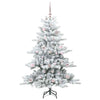 Vidaxx árbol de Navidad artificial plegable blanco 150 cm PVC y acero