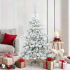 Albero di Natale pieghevole artificiale Vidaxx bianco 150 cm in PVC e acciaio