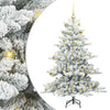 Vidaxx árbol de Navidad artificial plegable blanco 150 cm PVC y acero