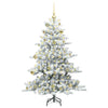 Vidaxx árbol de Navidad artificial plegable blanco 150 cm PVC y acero