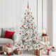 Vidaxx árbol de Navidad artificial plegable blanco 180 cm PVC y acero