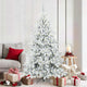 Vidaxx árbol de Navidad artificial plegable blanco 180 cm PVC y acero