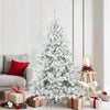 Vidaxx árbol de Navidad artificial plegable blanco 180 cm PVC y acero