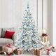Vidaxx árbol de Navidad artificial plegable blanco 180 cm PVC y acero