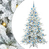 Albero di Natale pieghevole artificiale Vidaxx bianco 180 cm in PVC e acciaio