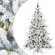 Vidaxx árbol de Navidad artificial plegable blanco 210 cm PVC y acero