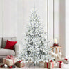 Vidaxx árbol de Navidad artificial plegable blanco 210 cm PVC y acero