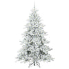 Vidaxx árbol de Navidad artificial plegable blanco 210 cm PVC y acero