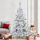 Vidaxx árbol de Navidad artificial plegable blanco 210 cm PVC y acero