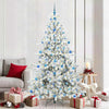 Vidaxx árbol de Navidad artificial plegable blanco 210 cm PVC y acero
