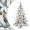 Vidaxx árbol de Navidad artificial plegable blanco 240 cm PVC y acero