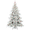 Vidaxx árbol de Navidad artificial plegable blanco 240 cm PVC y acero