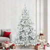 Vidaxx árbol de Navidad artificial plegable blanco 240 cm PVC y acero