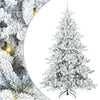 Vidaxx árbol de Navidad artificial plegable blanco 240 cm PVC y acero