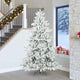 Vidaxl kunstmatige inklapbare kerstboom wit 240 cm pvc en staal
