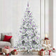 Vidaxx árbol de Navidad artificial plegable blanco 240 cm PVC y acero